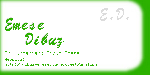 emese dibuz business card